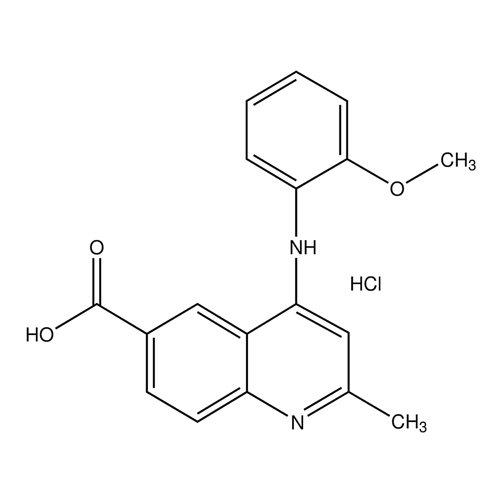 Merck 4-(2-Methoxyphenylamino)-2-methylquinoline-6-carboxylic acid hydrochloride