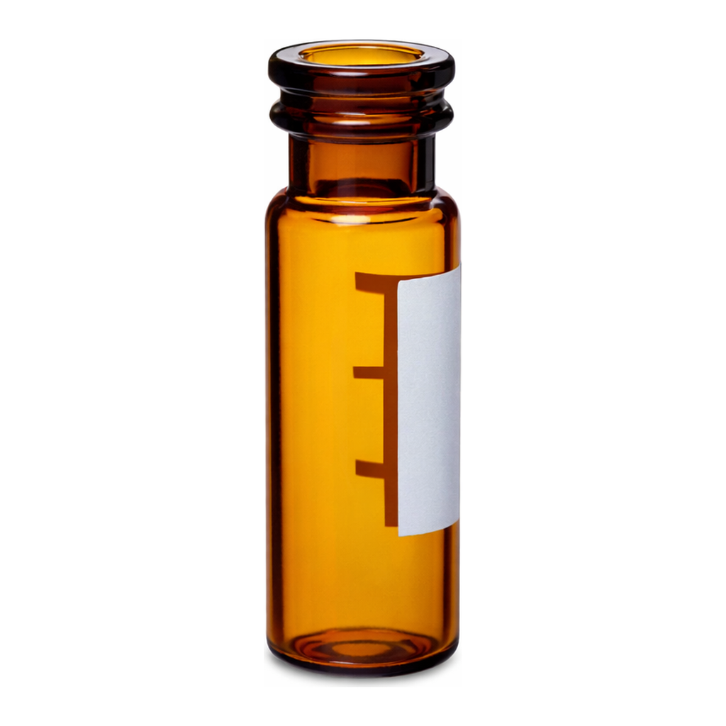 Waters Deactivated Amber Glass 12 x 32 mm Snap Neck Vial, 2 mL Volume, 100/pk
