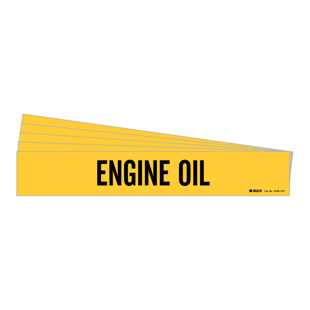Brady ENGINE OIL Pipe Marker