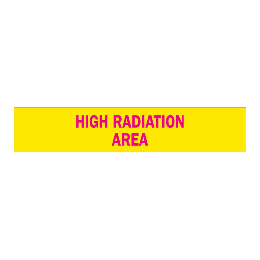 Brady High Radiation Area Sign