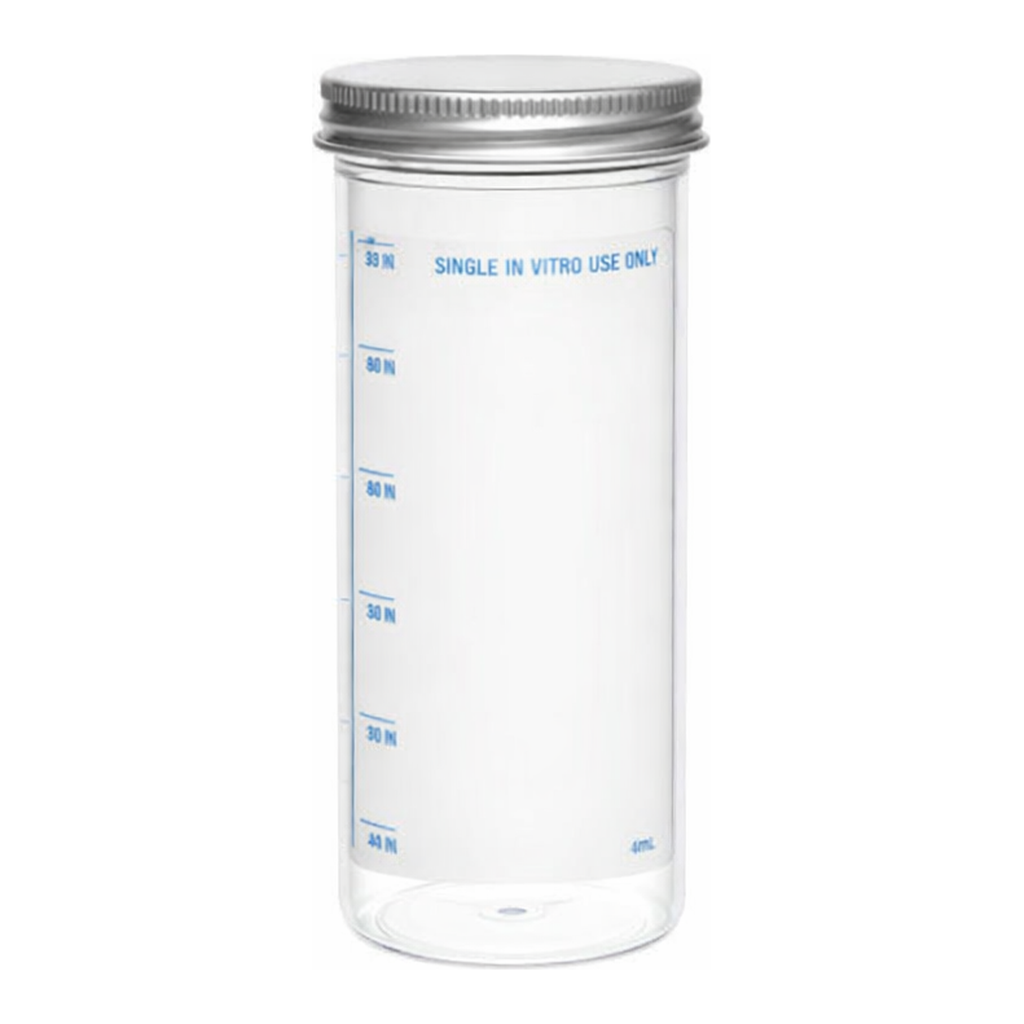 Greiner Bio One MULTIPURPOSE CONTAINER, 150 ML, PS, 49/107 MM,METAL SCREW CAP, CLEAR, PLAIN LABEL, ASEPTIC, 20 PCS./BAG