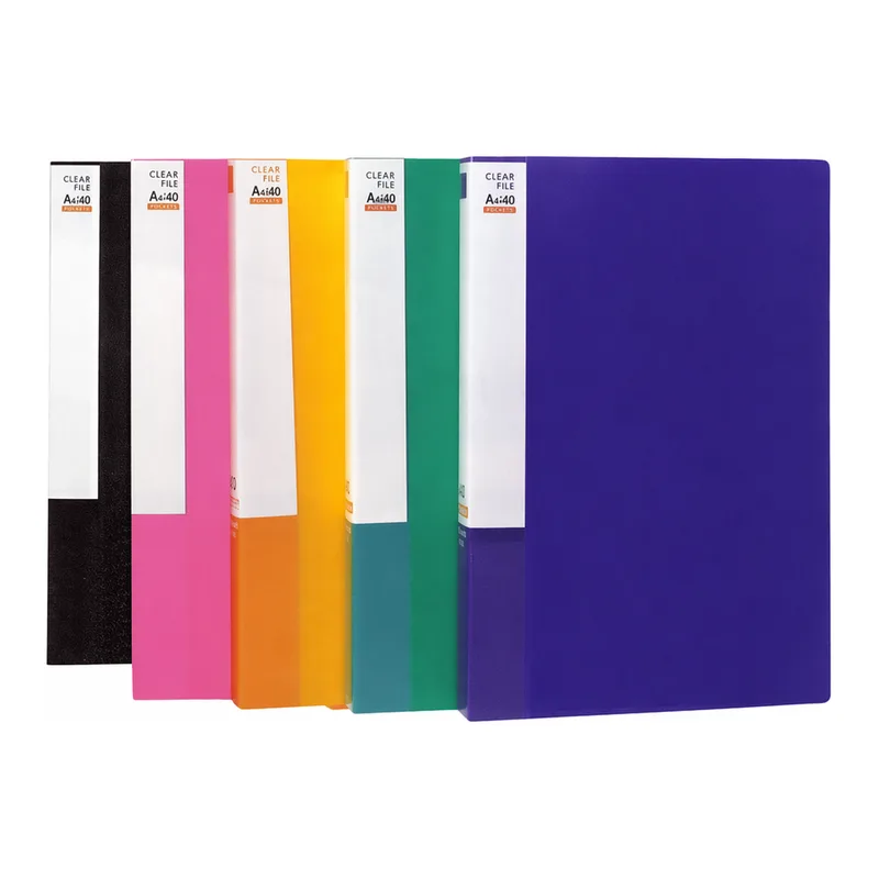 Daihan Science Munwha A4 Clear File, PP Transparent Sheet, Document Storage, 20~80 SheetWith 3
