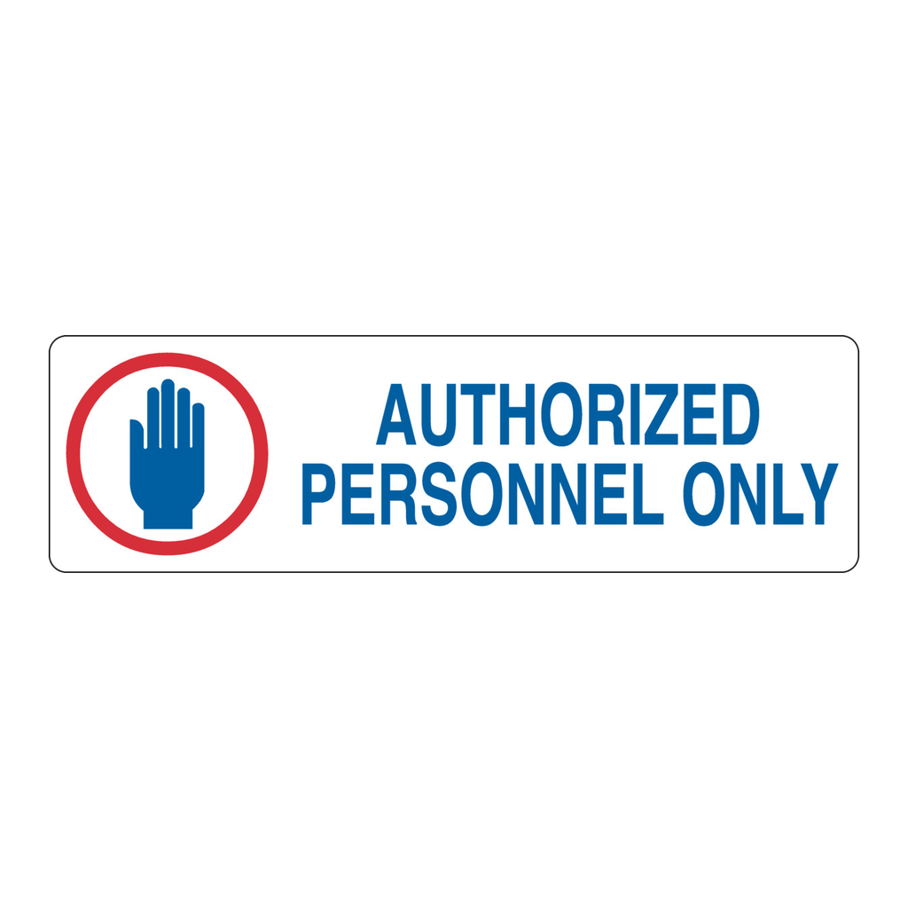 Brady AUTHORIZED PERSONNEL ONLY Label