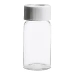 Waters Clear Glass Screw Neck Vial, with Cap and Preslit PTFE/Silicone Septum, 20 mL Volume, 100/pk