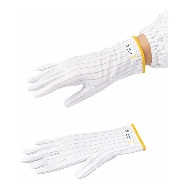 AS ONE ASPURE ESD Polyester Glove (Short Type), 아즈퓨아 ESD 폴리에스테르 장갑 (짧은 타입)