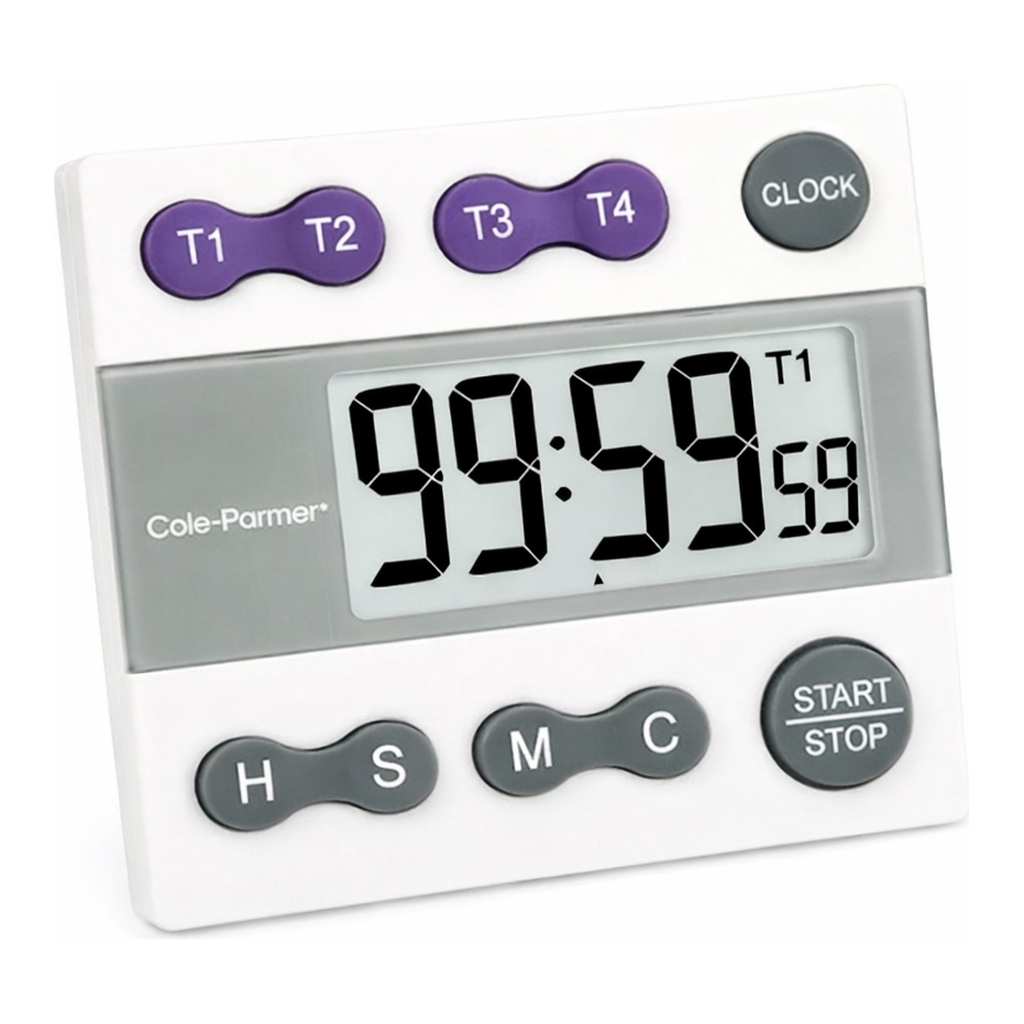 Thermo Fisher Scientific Cole-Parmer Four-Channel, Jumbo display Clock/Timer