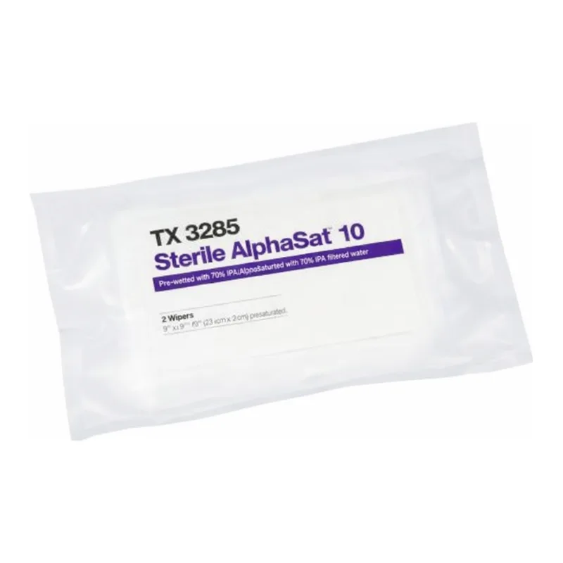 AS ONE Sterile Alphasat® 10 Pre-Wetted Cleanroom Wiper, 멸균 프리웨트 와이퍼