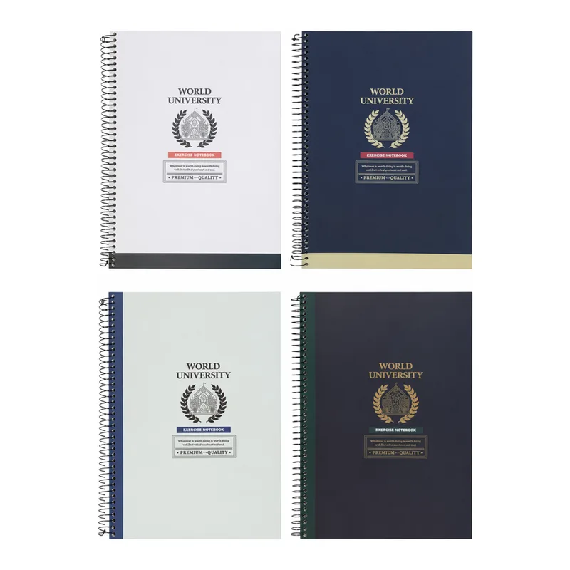 OFFICENEX 월드캠퍼스연습장(좌철/항균/184*254mm/무선내지/120매/모닝글로리)