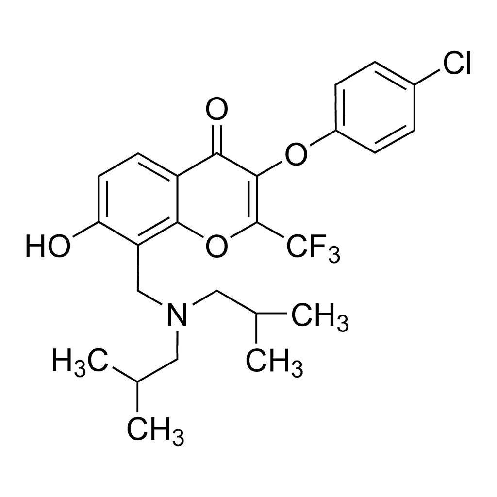 Merck 3-(4-Chlorophenoxy)-8-[(diisobutylamino)methyl]-7-hydroxy-2-(trifluoromethyl)-4H-chromen-4-one