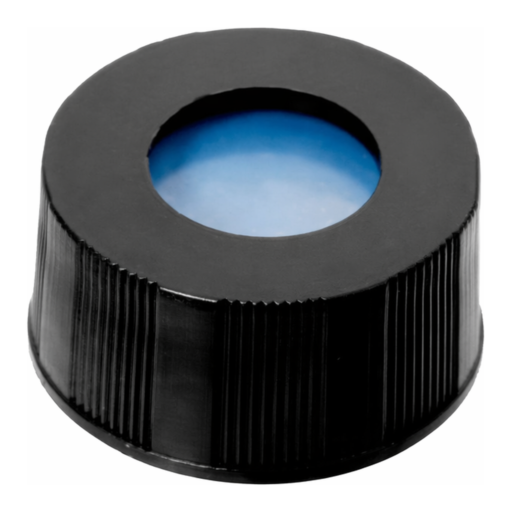 Waters Black, Screw Neck Cap and Preslit PTFE/Silicone Septum, 100/pk