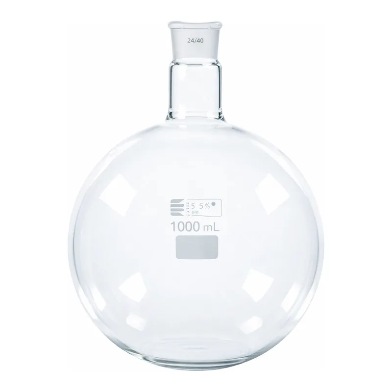 GOEL Large Capacity Flask, Boiling, Round Bottom, Short Neck with Interchangeable Joint