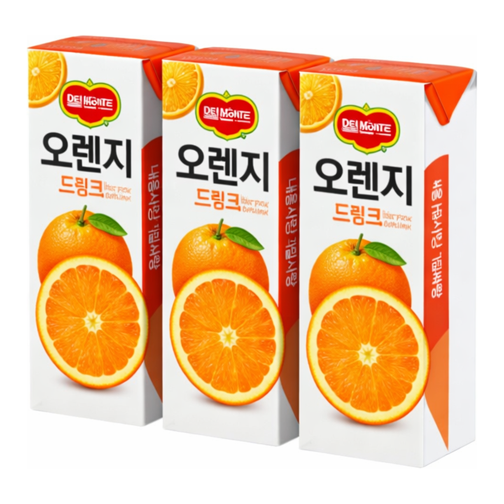 OFFICENEX [P]롯데 델몬트드링크팩(오렌지/190mlx24개입)