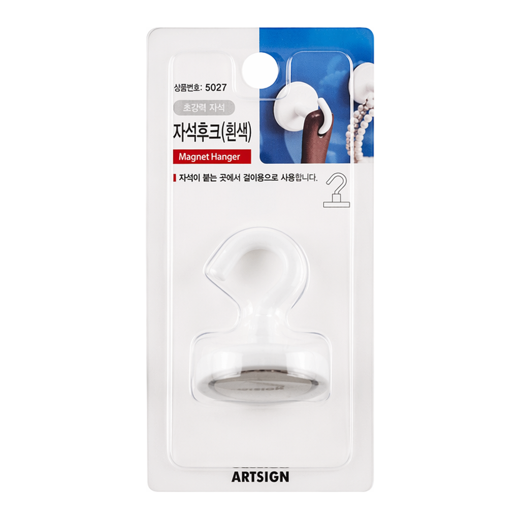 OFFICENEX [P]자석후크 흰색 (5027/36*43mm/1입)