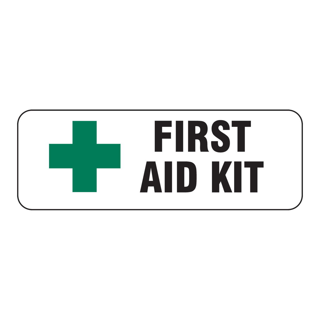 Brady First Aid Kit Sign