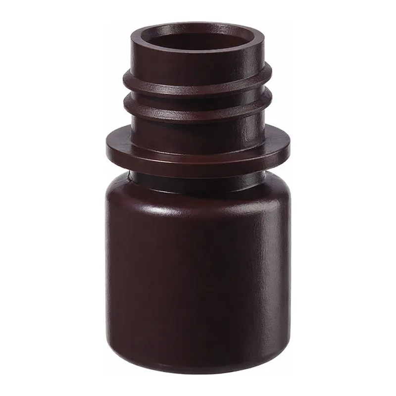 Thermo Fisher Scientific Nalgene Opaque Amber HDPE Diagnostic Bottles without Closure: Bulk Pack, 8mL