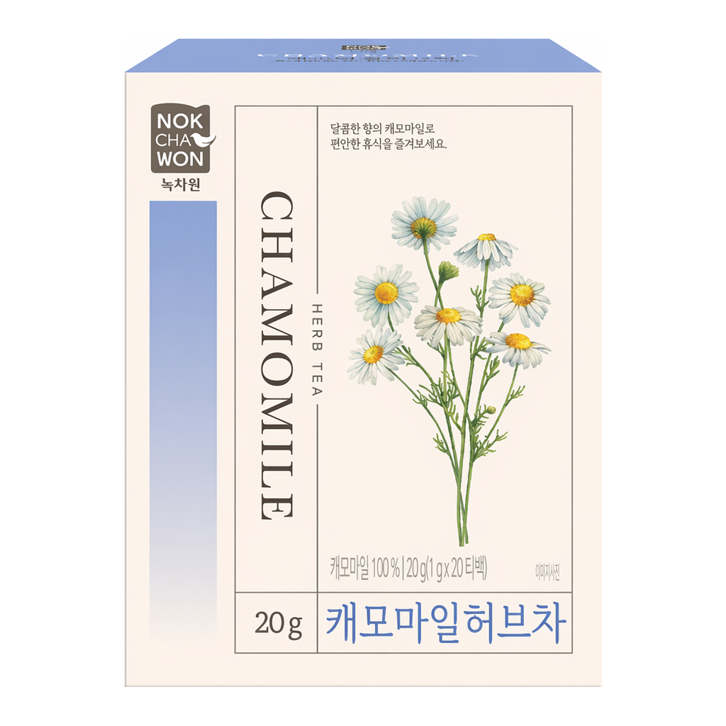 OFFICENEX 캐모마일 허브차(1g*20T/녹차원)
