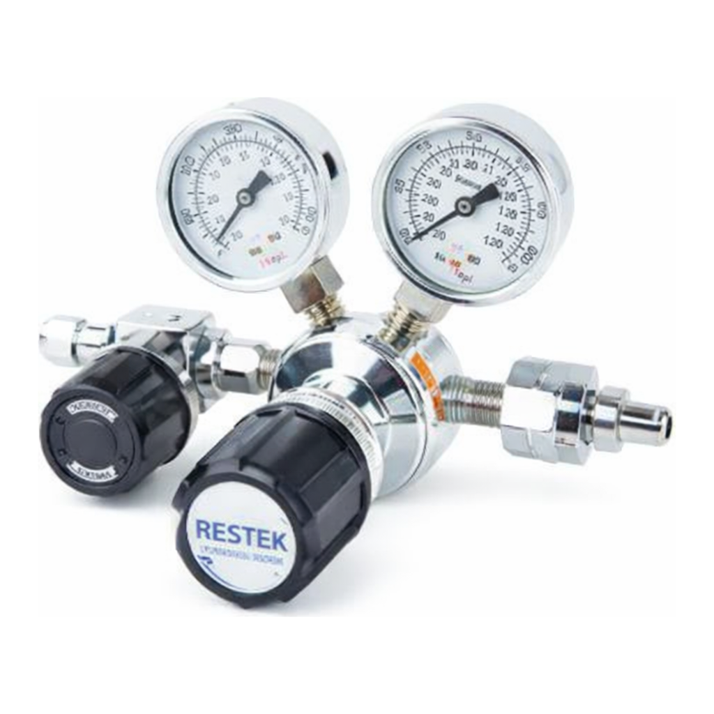 Restek Regulator, Brass, Single Stage, Ultra High Purity Hydrogen, CGA 350