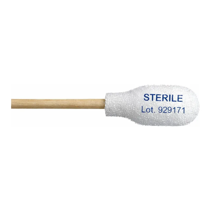 Thermo Fisher Scientific Fisher Branded PurSwab 6 in. Large Foam over Cotton Swab w/Wooden Handle