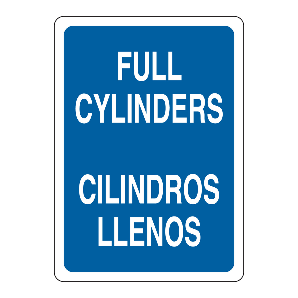 Brady Bilingual Full Cylinders Full Cylinders Sign