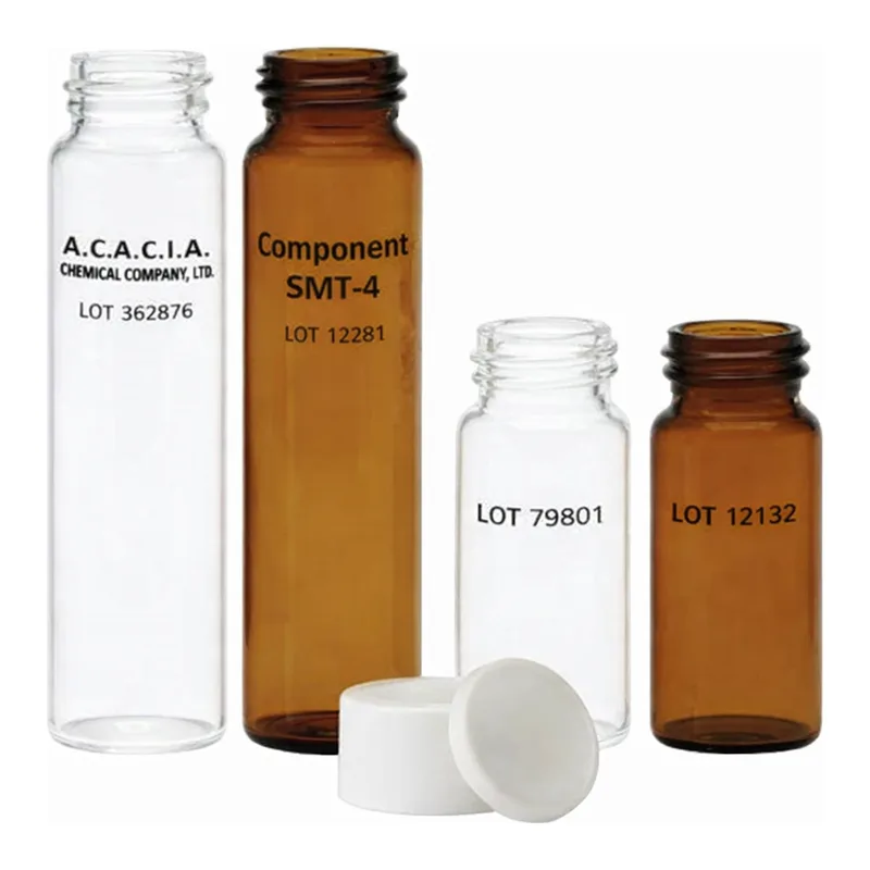 Thermo Fisher Scientific EPA Screw Vial Assembled Kit, 40ml amber glass EPA vial with cap and seal, class 200, pre-cleaned