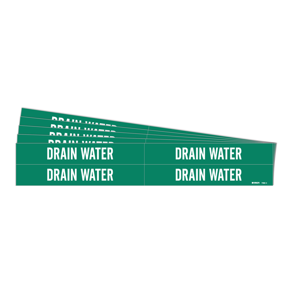Brady DRAIN WATER Pipe Marker