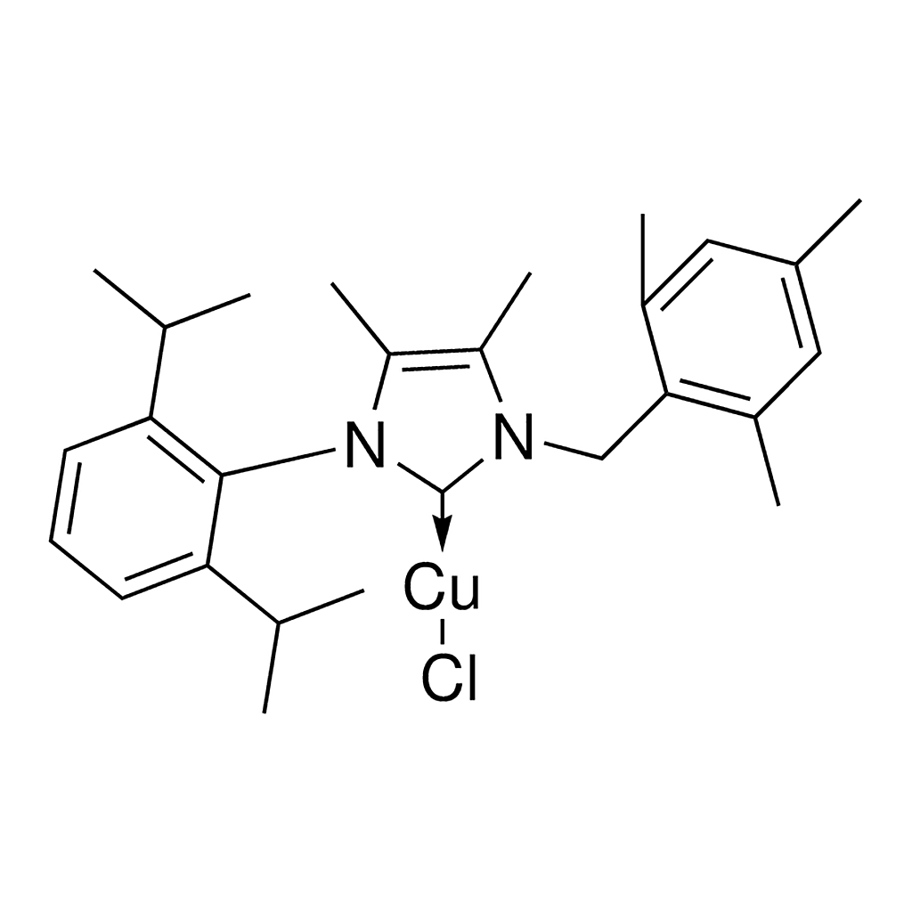 Merck [3-(2,4,6-Trimethylbenzyl)-1-(2,6-diisopropylphenyl)-4,5-dimethylimidazolylidene]copper chloride
