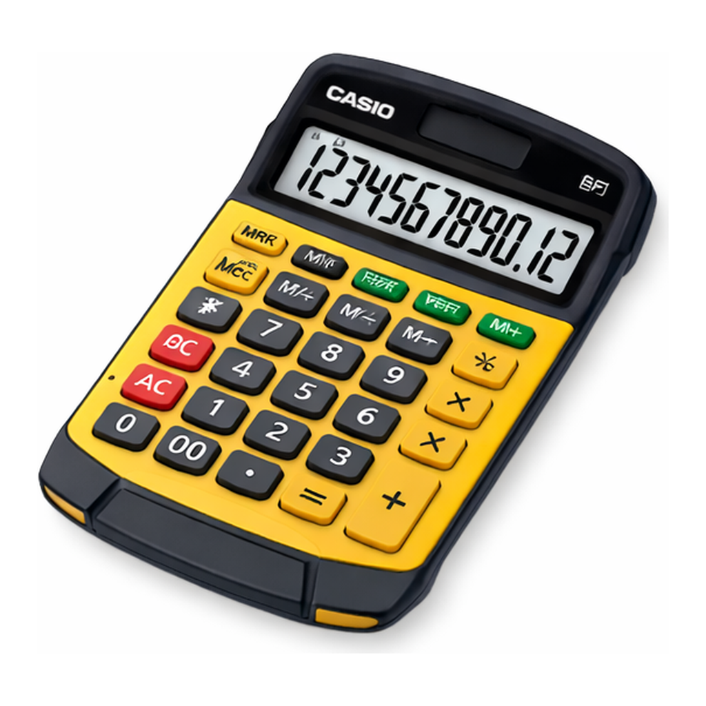 AS ONE Waterproof. Dustproof Calculator Mini Just Type, 방수·방진 전탁