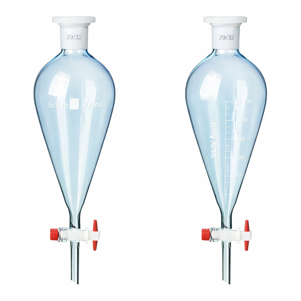Daihan Science SciLab “Squibb” Separatory Funnel, Standard- or Graduated-type, 125~2,000㎖<br>W