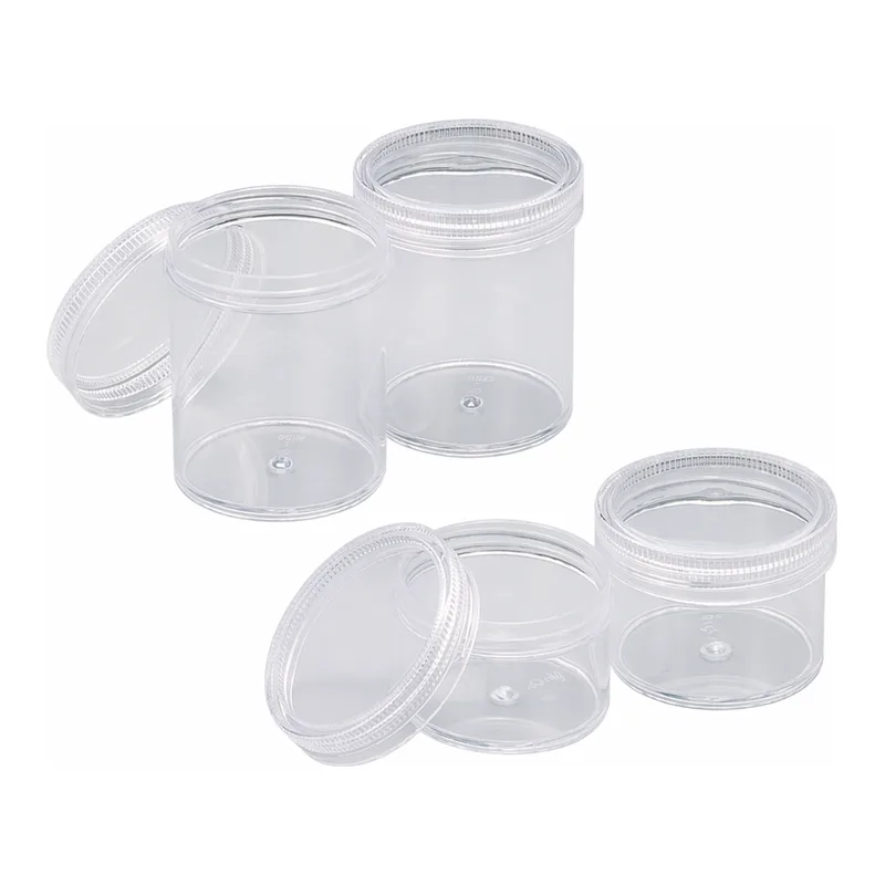 AS ONE Screw-Top U Type Container PS, 스크루캡 용기(폴리스티렌병)(케이스판매)