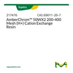 Merck AmberChrom(TM) 50WX2 200-400 Mesh (H+) Cation Exchange Resin