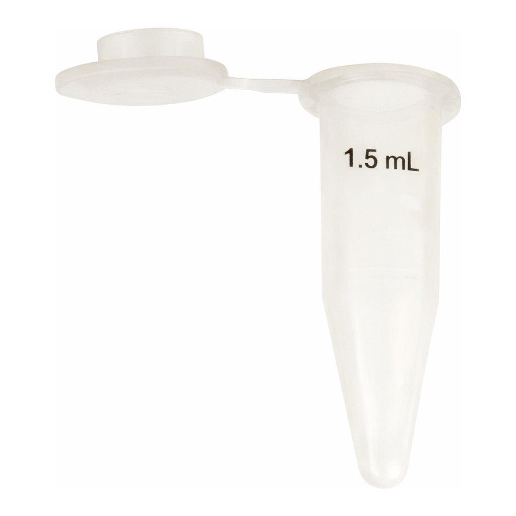 Bio Plas 4167SLS50 Siliconized Flat Top Microcentrifuge G-Tube, 1.5mL, Sterile, 50/Bag to 5 Bags/Pk, Natural, (Pack of 250)