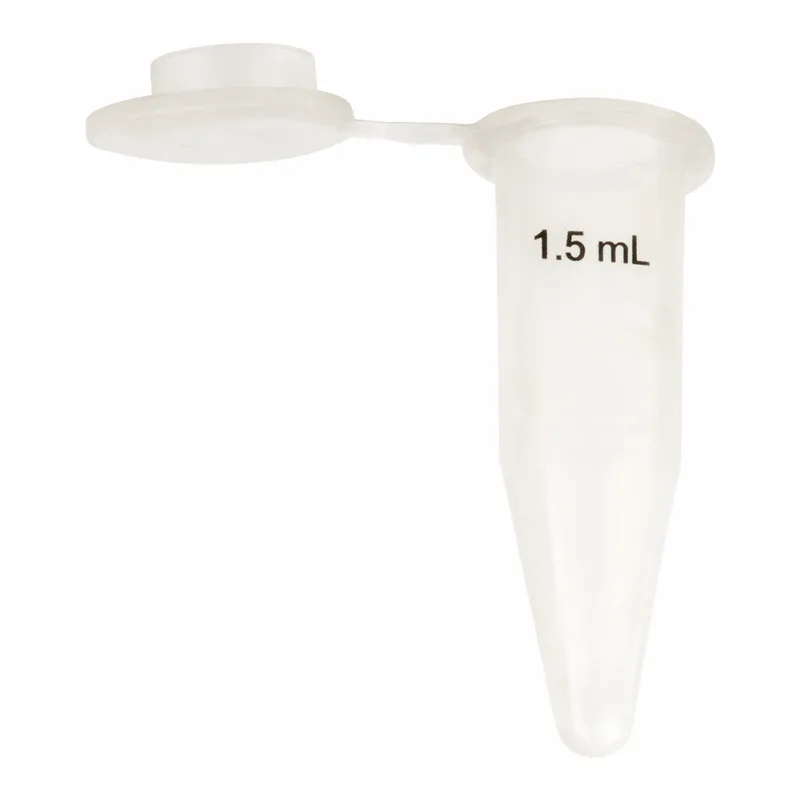 Bio Plas 4167SLS50 Siliconized Flat Top Microcentrifuge G-Tube, 1.5mL, Sterile, 50/Bag to 5 Bags/Pk, Natural, (Pack of 250)