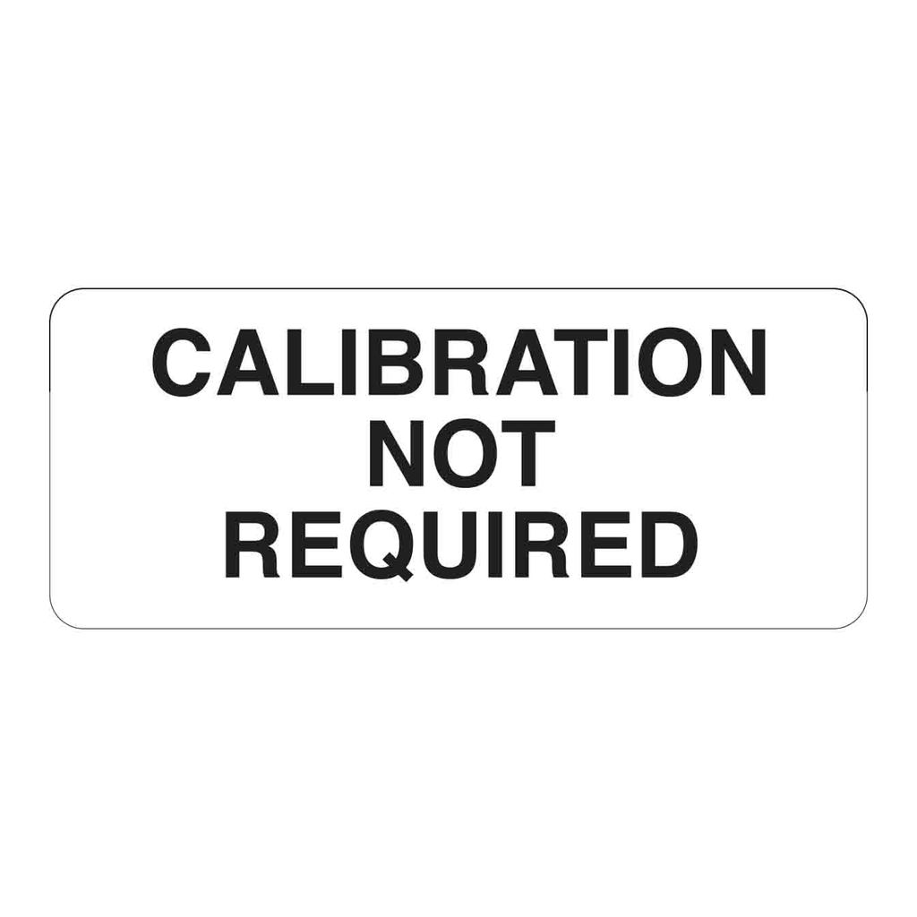 Brady CALIBRATION NOT REQUIRED Write-on Inspection Labels