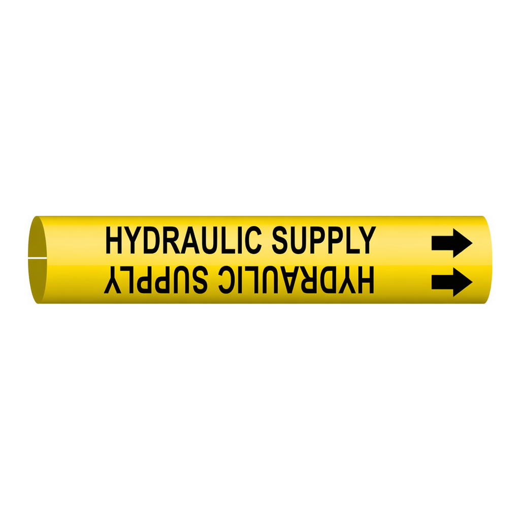 Brady HYDRAULIC SUPPLY Snap-On Pipe Marker