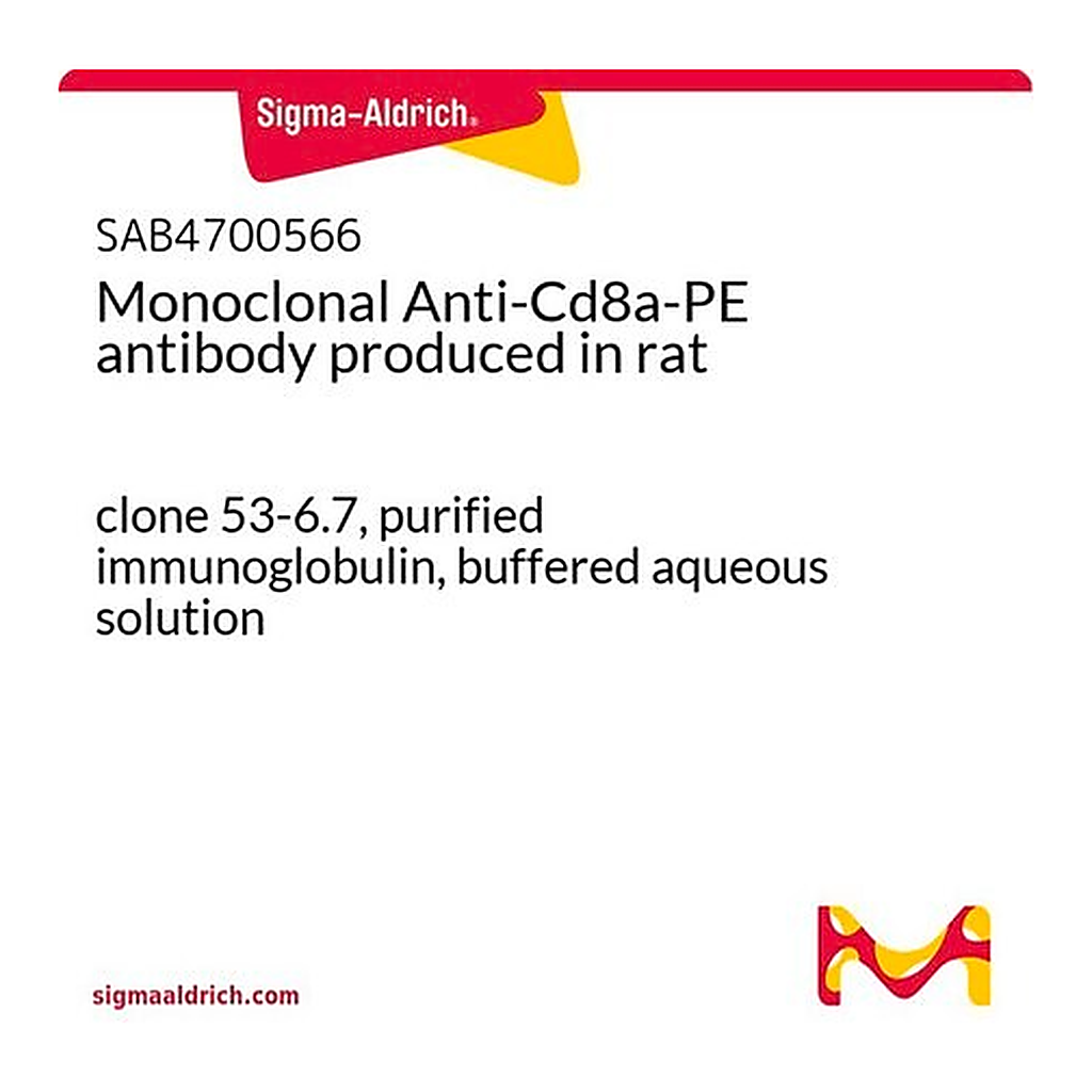 Merck Monoclonal Anti-Cd8a-PE antibody produced in rat