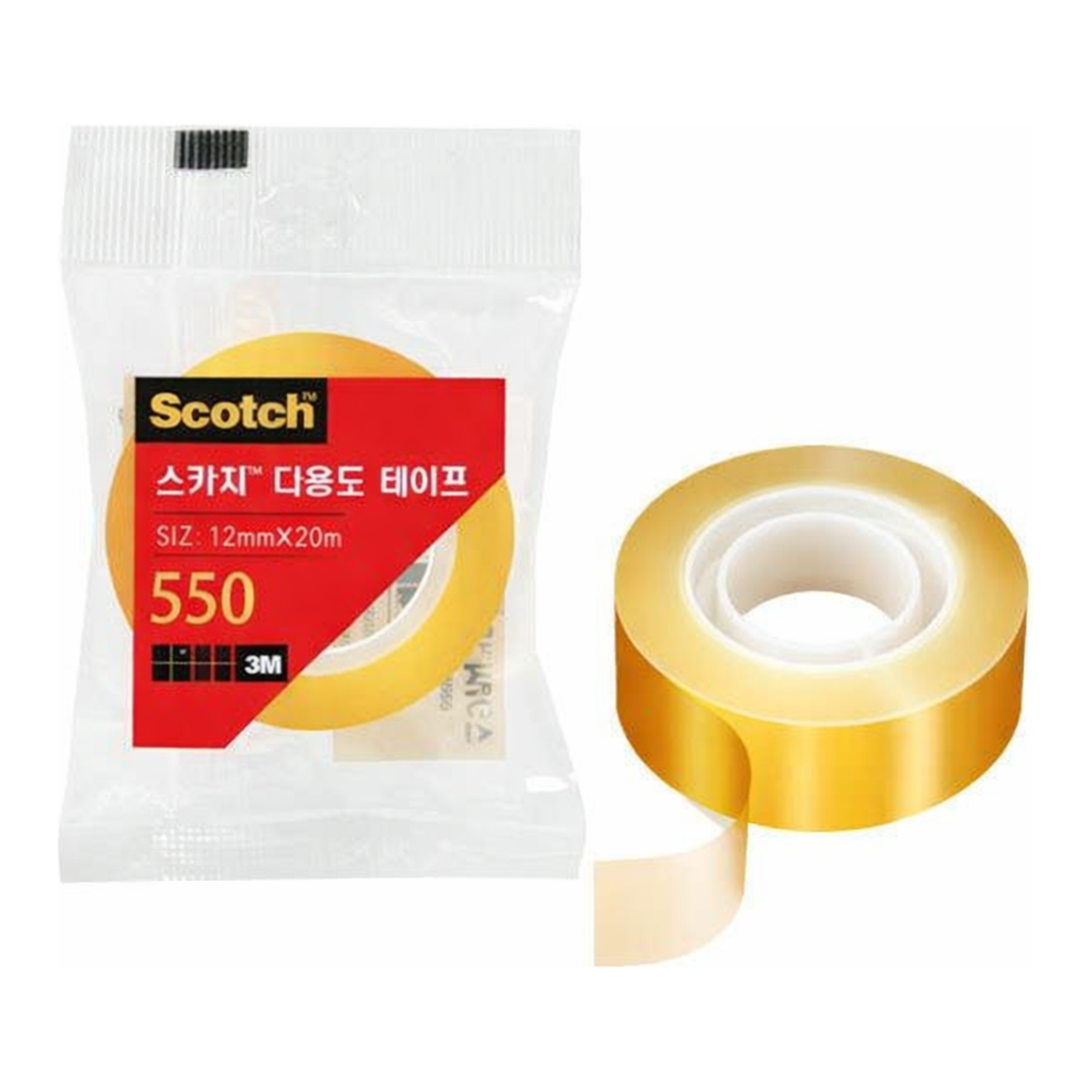 OFFICENEX 3M 스카치 다용도테이프리필 550(12mmx20M)