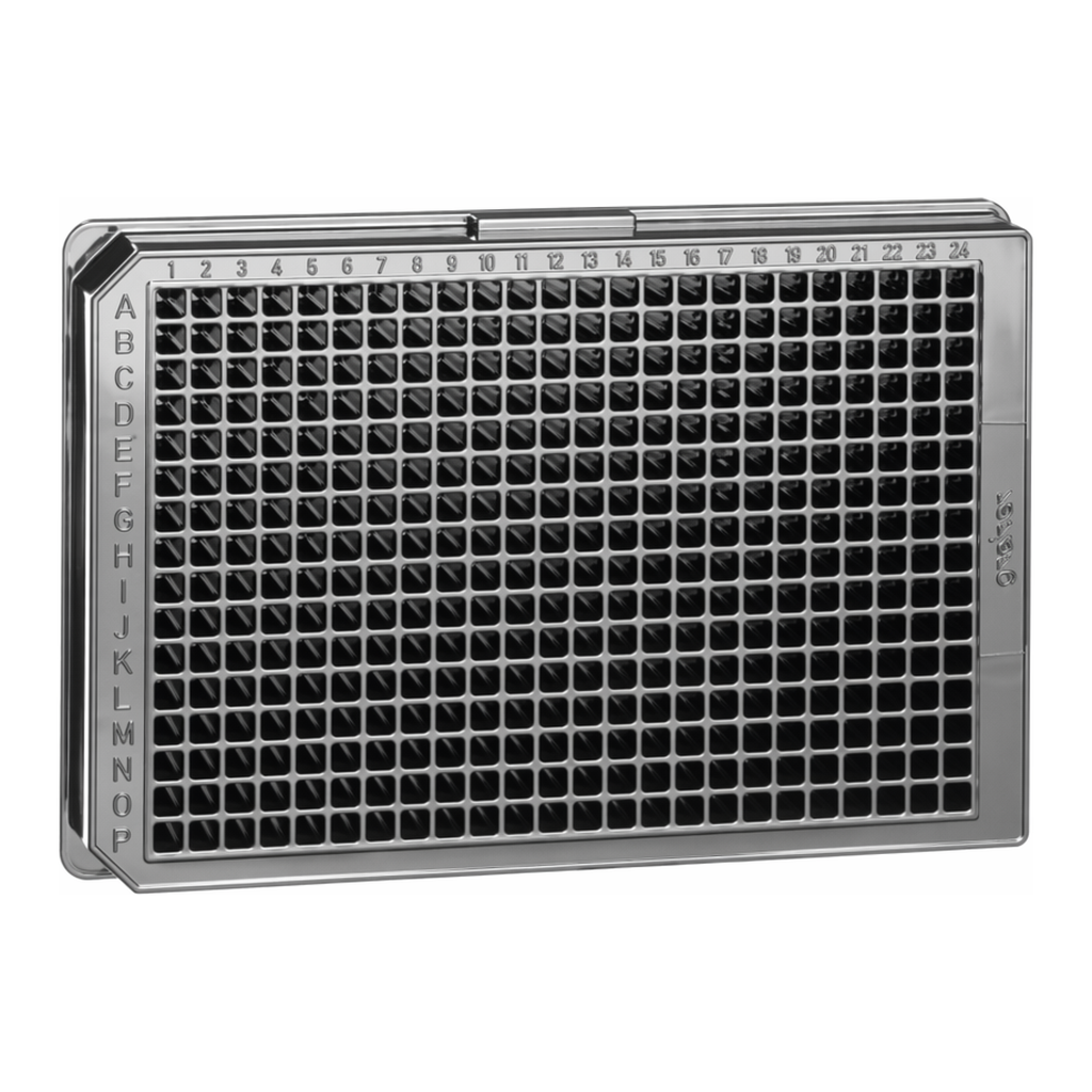 Greiner Bio One MICROPLATE, 384 WELL, PS, F-BOTTOM, FLUOTRAC,HIGH BINDING, BLACK, STERILE, 10 PCS./BAG