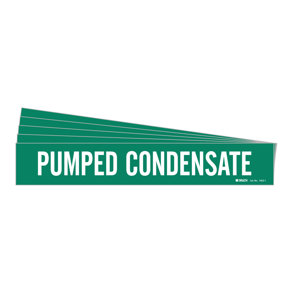 Brady PUMPED CONDENSATE Pipe Marker