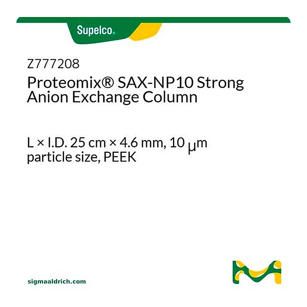 Merck Proteomix(R) SAX-NP10 Strong Anion Exchange Column