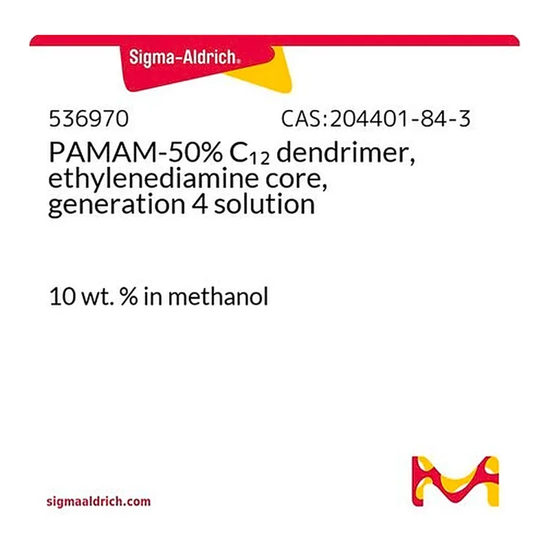 Merck PAMAM-50% C12 dendrimer, ethylenediamine core, generation 4 solution
