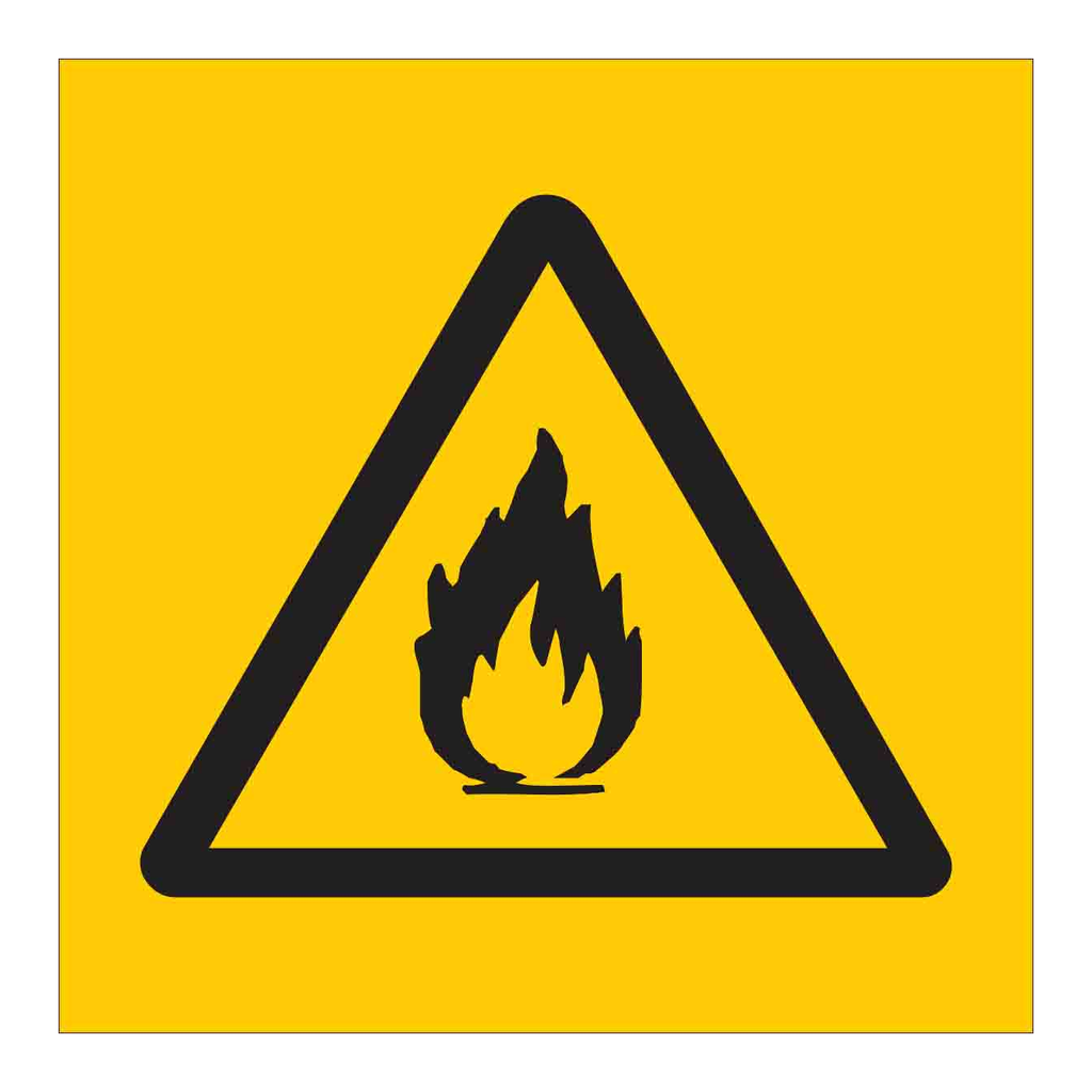 Brady Flammable Symbol Labels
