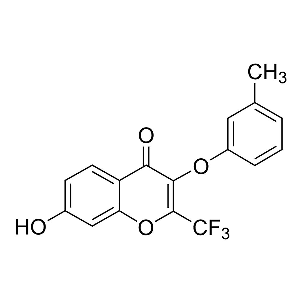 Merck 7-Hydroxy-3-(3-methylphenoxy)-2-(trifluoromethyl)-4H-chromen-4-one
