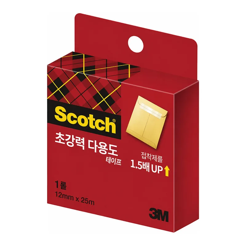 OFFICENEX 3M 스카치 초강력 다용도 테이프 리필 SH1225R(12mmx25m)