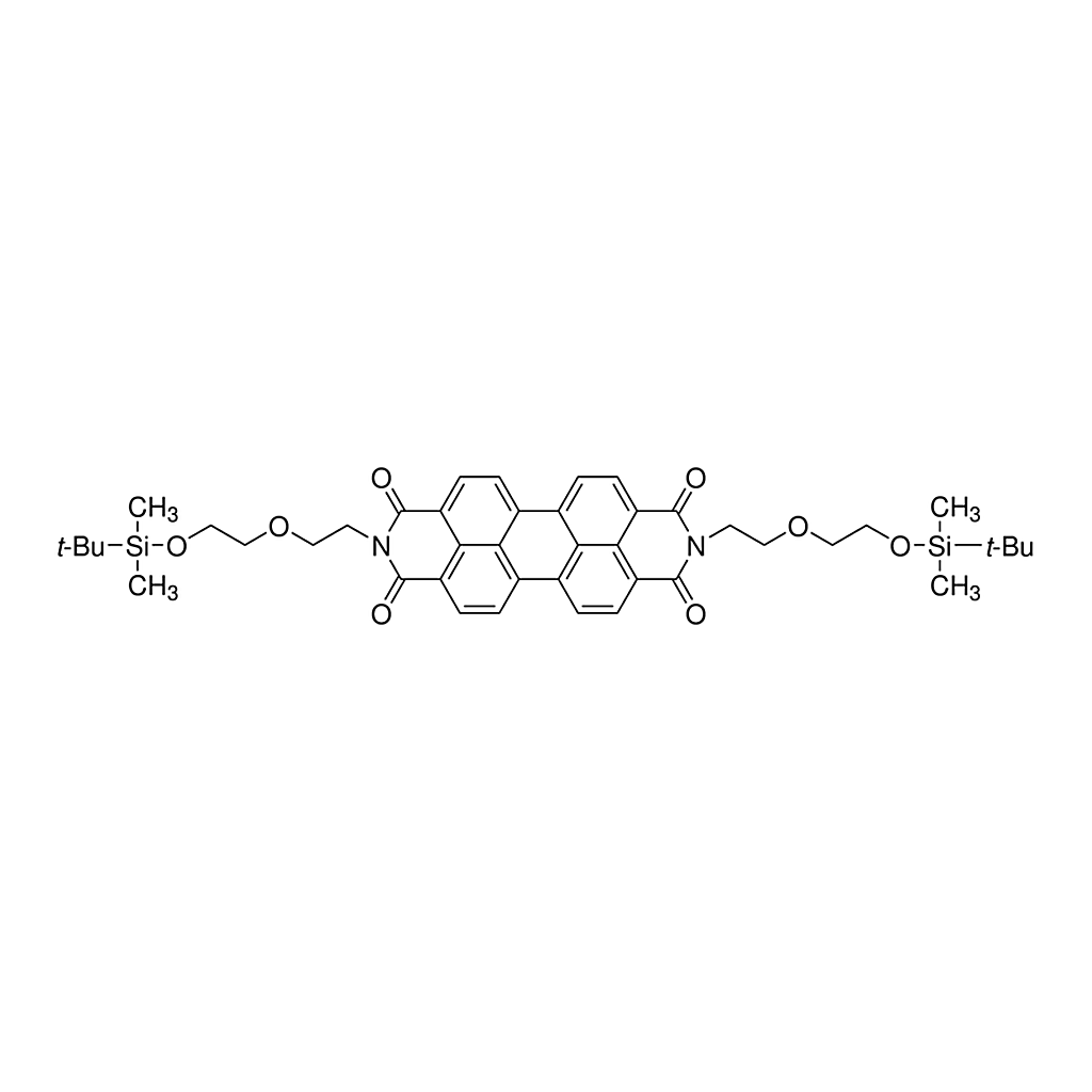 Merck N,N'-Bis[2-(2-tert-butyldimethylsilyloxyethoxy)ethyl]-3,4,9,10-perylenetetracarboxylic diimide
