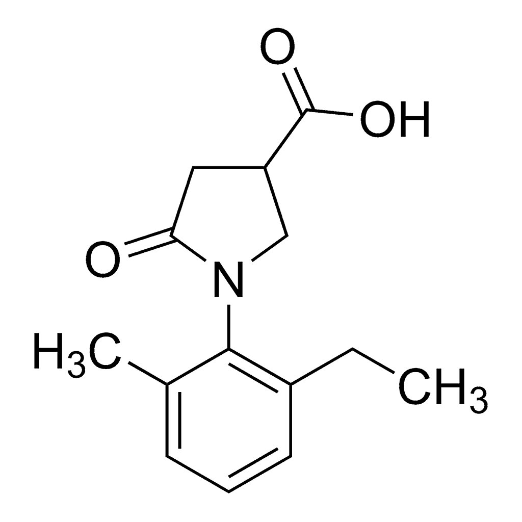 Merck 1-(2-Ethyl-6-methylphenyl)-5-oxo-3-pyrrolidinecarboxylic acid
