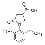 Merck 1-(2-Ethyl-6-methylphenyl)-5-oxo-3-pyrrolidinecarboxylic acid