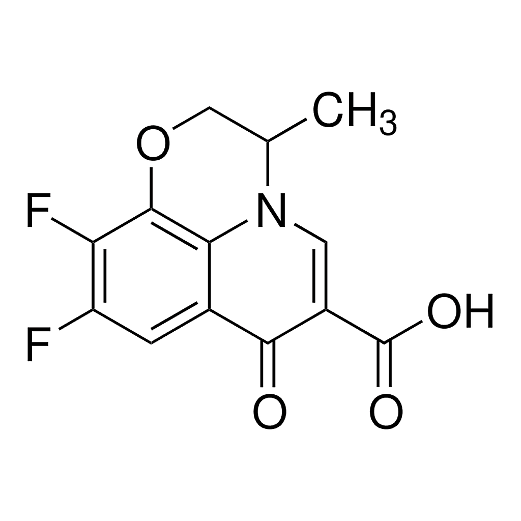 Merck 9,10-Difluoro-2,3-dihydro-3-methyl-7-oxo-7H-pyrido[1,2,3-de]-1,4-benzoxazine-6-carboxylic acid