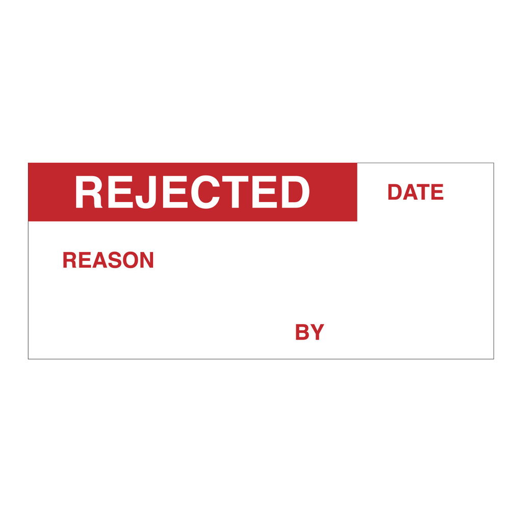Brady Bilingual REJECTED Labels