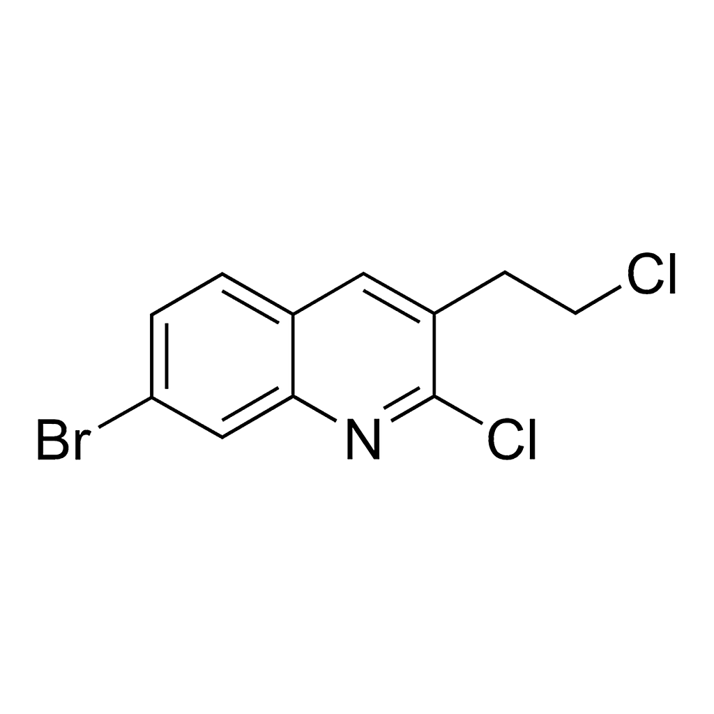 Merck 2-Chloro-3-(2-chloroethyl)-7-bromoquinoline