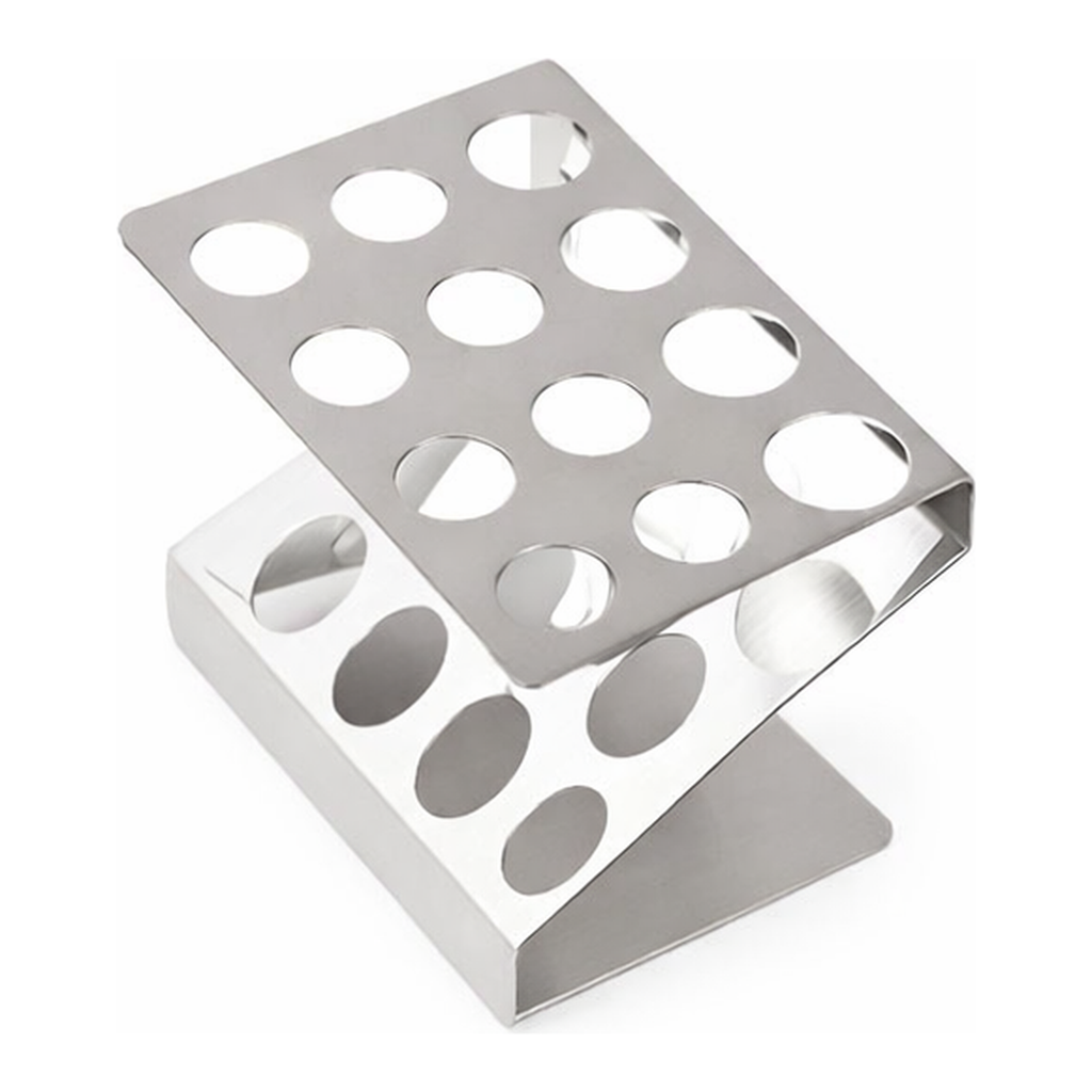 AS ONE Test Tube Stand Z Type Type 13mmφ x 12 Pcs Stainless Steel (SUS304)